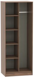 Hong Kong Walnut Effect Front Open Shelf Wardrobe