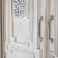 Imbery Wardrobe - 2 Door - Distressed White Carved - Mango Wood