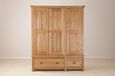 Kent Oak 3 Door 2 Drawer Wardrobe
