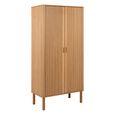 Langley Wardrobe - 2 Door - Fluted - Oak