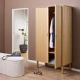 Langley Wardrobe - 2 Door - Fluted - Oak