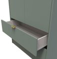 Linear Green 2 Door 2 Drawer Tall Wardrobe