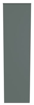 Linear Green Front Open Shelf Wardrobe
