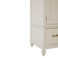 Loire Wardrobe - 2 Door - 1 Drawer - White