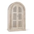 Lomax Wardrobe - White Carved Mango Wood - Arch - 2 Door