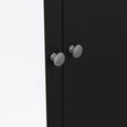 Madrid Black 2 Door Combi Wardrobe