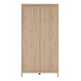 Madrid Jackson Hickory Oak 2 Door Wardrobe