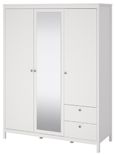 Madrid White 2 Door Combi Wardrobe