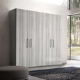 Mia Wardrobe - 4 Door - Grey