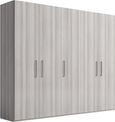 Mia Wardrobe - 5 Door - Grey