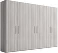 Mia Wardrobe - 6 Door - Grey