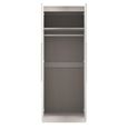 Milan Cashmere Gloss 2 Door Plain Tall Wardrobe