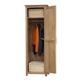 Opus Wardrobe - 1 Door - Oak