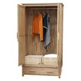 Opus Wardrobe - 2 Door - 1 Drawer - Oak