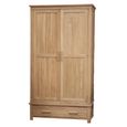 Opus Wardrobe - 2 Door - 1 Drawer - Oak