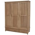 Opus Wardrobe - 3 Door - 2 Drawer - Oak