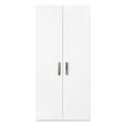 Modern Mara Wardrobe - 2 Door - White