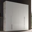 Modern Treviso Wardrobe - 4 Door - Grey