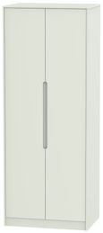 Monaco Cashmere 2 Door Plain Tall Wardrobe
