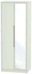 Monaco Cashmere 2 Door Tall Wardrobe - 1 Mirror