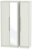 Monaco Cashmere 3 Door Tall Triple Wardrobe - 1 Mirror