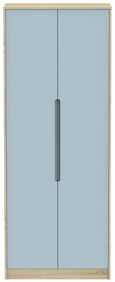 Monaco Denim and Oak Effect 2 Door Plain Tall Wardrobe