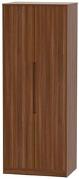 Monaco Noche Walnut 2 Door Plain Tall Wardrobe