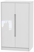 Monaco White Gloss Midi Wardrobe