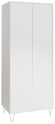 Montour White 2 Door 2 Drawer Wardrobe