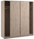 Naia Oak Effect 3 Door 3 Drawer Wardrobe