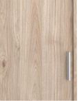 Naia Oak Effect 3 Door 3 Drawer Wardrobe