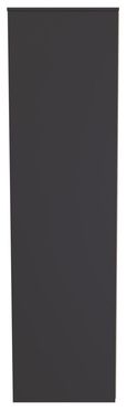 New York Graphite 3 Door Tall Triple Wardrobe - 1 Mirror