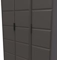 New York Graphite 3 Door Tall Triple Wardrobe