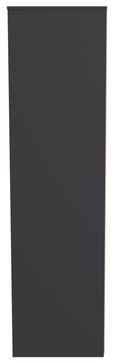 New York Graphite 3 Door Tall Triple Wardrobe - LHF 2 Drawers