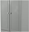 Norfolk Grey and Oak Effect 2 Door 2 Drawer Double Wardrobe