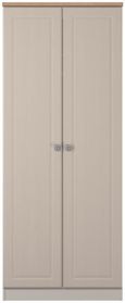 Norfolk Kashmir and Oak Effect 2 Door Plain Wardrobe
