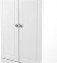Norfolk White and Oak Effect 2 Door 2 Drawer Double Wardrobe