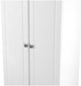 Norfolk White and Oak Effect 2 Door Plain Wardrobe
