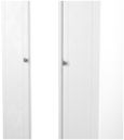 Norfolk White and Oak Effect 3 Door Triple Wardrobe - 1 Mirror