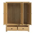 Normandy Wardrobe - 3 Door 2 Drawer - Oak