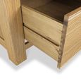 Normandy Wardrobe - 3 Door 2 Drawer - Oak