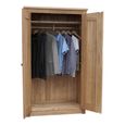 Torino Wardrobe - 2 Door - Oak
