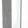Padstow Grey and White 2 Door Tall Wardrobe - 1 Mirror