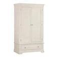 Paisley Cream Painted 2 Door Gents Wardrobe