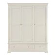 Paisley Cream Painted 3 Door Wardrobe