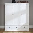 Paisley White Painted 3 Door Wardrobe