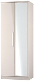 Paris Cashmere 2 Door Tall Wardrobe - 1 Mirror