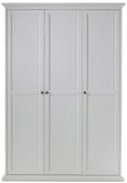 Paris White 3 Door Triple Wardrobe