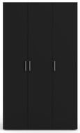 Pepe Black 3 Door Triple Wardrobe