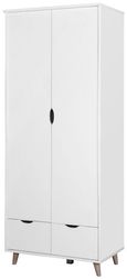 Perce White 2 Door 2 Drawer Wardrobe